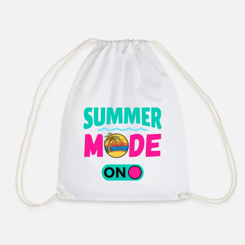Sommermodus Ein - Turnbeutel - Weiß