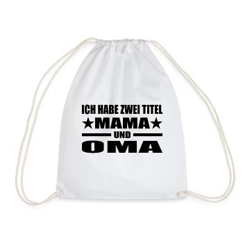 Mama - Turnbeutel - Weiß - Vorne