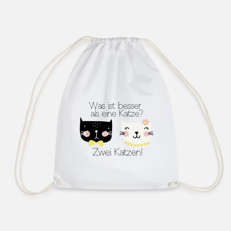 chats - Sac de sport léger - blanc