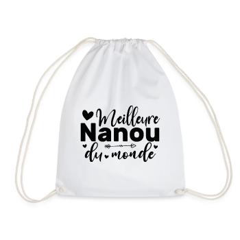 Meilleure Nanou Du Monde - Sac de sport léger - blanc - Devant