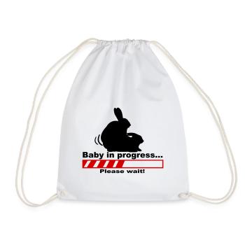 Baby in progress please wait - Sac de sport léger - blanc - Devant