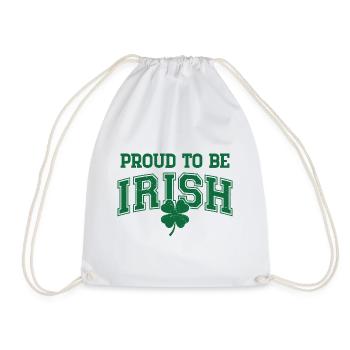 Proud to be Irish - Drawstring Bag - white - Front
