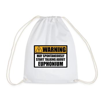Euphonium Proverbes drôle drôle Dire humour - Sac de sport léger - blanc - Devant