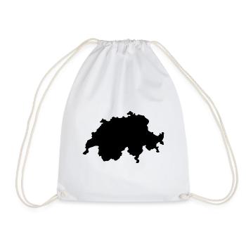 Carte suisse - Sac de sport léger - blanc - Devant