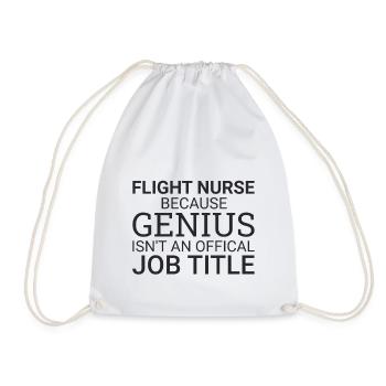 Flight Nurse Genius Luftrettung - Turnbeutel - Weiß - Vorne