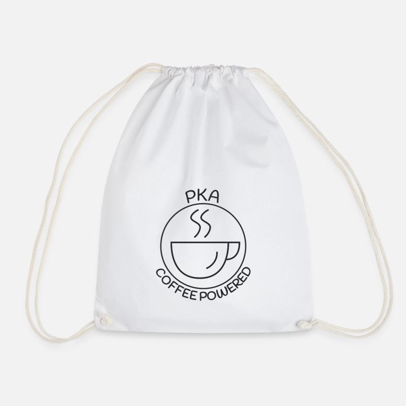 PKA Coffee Powered Pharmacy - Drawstring Bag - white