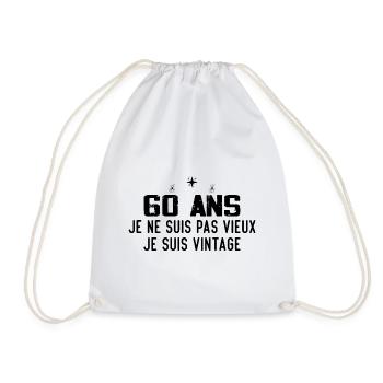 Je ne suis pas vieux cadeau anniversaire 60 - Sac de sport léger - blanc - Devant