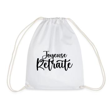 Joyeuse Retraite - Bonne Retraite - Retraite - Sac de sport léger - blanc - Devant