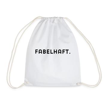 Fabelhaft - Turnbeutel - Weiß - Vorne