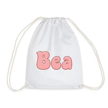 Nom Fille Béa Rétro - Prénom Béa Pour Couple - Sac de sport léger - blanc - Devant