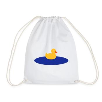 Petit canard sur le lac - Sac de sport léger - blanc - Devant