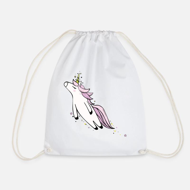 Fliegendes Einhorn - Turnbeutel - Weiß