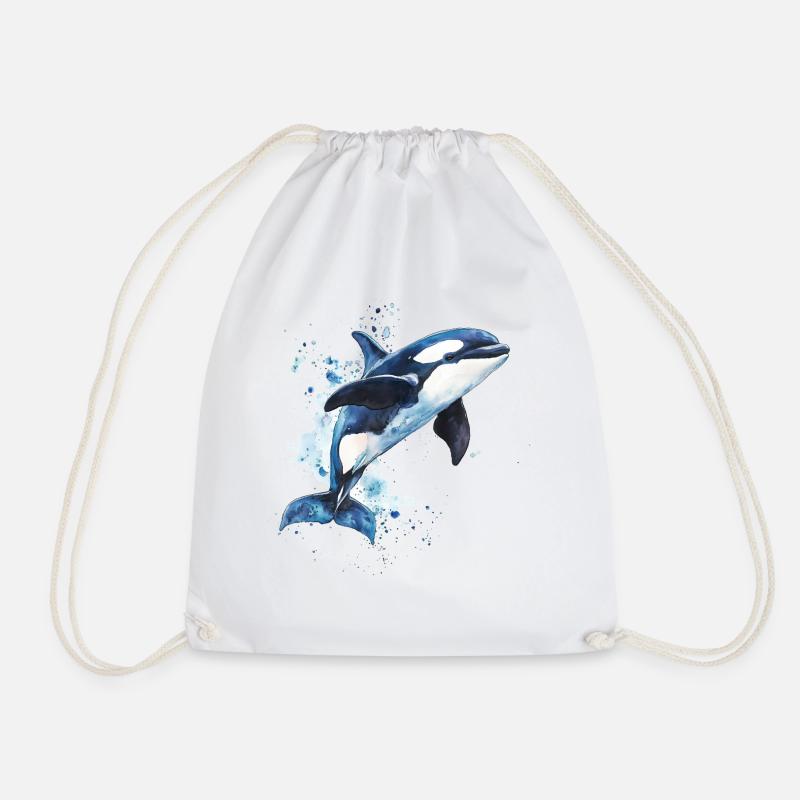Orca - Turnbeutel - Weiß