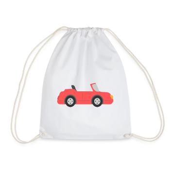 Racing Car Racing Driver Voiture Rouge Comics Baby Boy - Sac de sport léger - blanc - Devant
