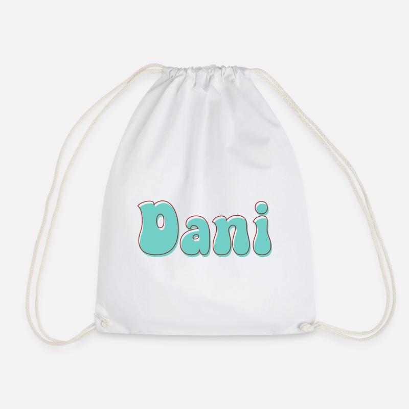 Name Mädchen Dani Retro Name Dani Paar - Turnbeutel - Weiß
