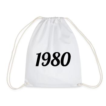 1980 - Sac de sport léger - blanc - Devant