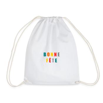 BONNE FÊTE. FÊTE DES MÈRES. FÊTE DES PÈRES. FÊTE - Sac de sport léger - blanc - Devant