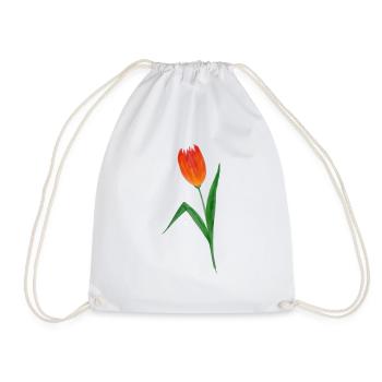Tulpe - Turnbeutel - Weiß - Vorne