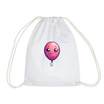 Balloon for children - Drawstring Bag - white - Front