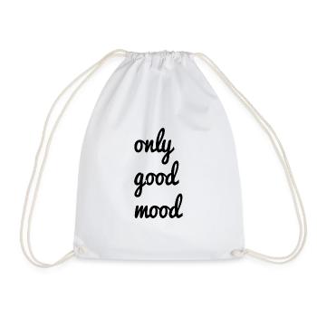 only good mood - Drawstring Bag - white - Front