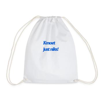 Kmoet just niks, Antwerps dialect Shirts - Sac de sport léger - blanc - Devant