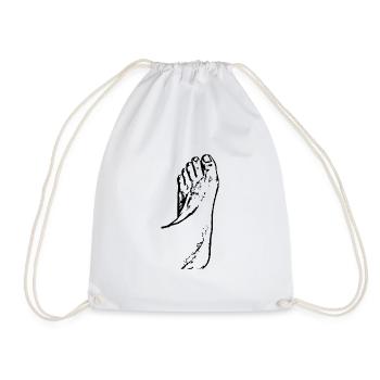 Pieds Pieds Soins des pieds Podologie - Sac de sport léger - blanc - Devant