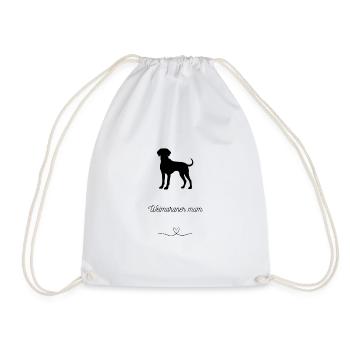Weimaraner mum maman braque de weimar chien - Sac de sport léger - blanc - Devant