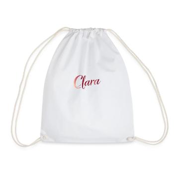 a chic and modern Clara - Drawstring Bag - white - Front