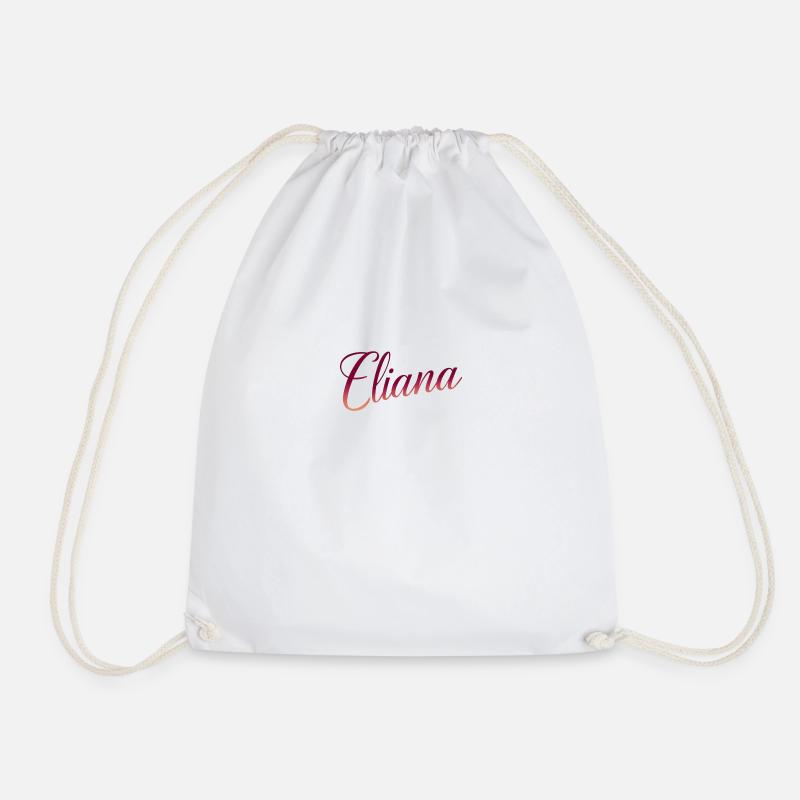 Elegant Eliana - Drawstring Bag - white