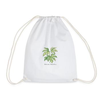 stylische Pflanze - Philodendron Florida Beauty  - Turnbeutel - Weiß - Vorne