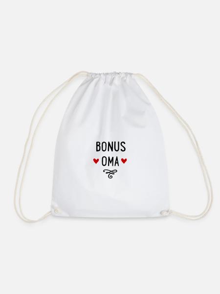 Bonus Oma - Turnbeutel - Weiß