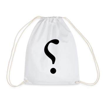 Point d'ironie / ironic mark (1c) - Sac de sport léger - blanc - Devant