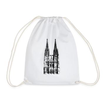 Regensburg - Regensburger Dom - Turnbeutel - Weiß - Vorne