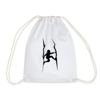 fireplace climbers - Drawstring Bag - white - Front