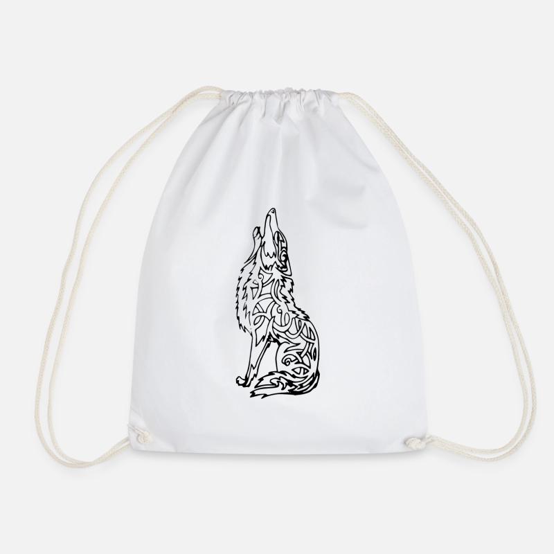 Wolf - Turnbeutel - Weiß