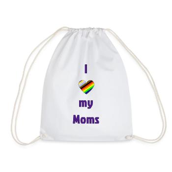 J’aime mes mamans - Sac de sport léger - blanc - Devant