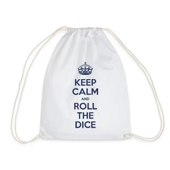 Keep calm and roll the dice - Sac de sport léger - blanc - Devant