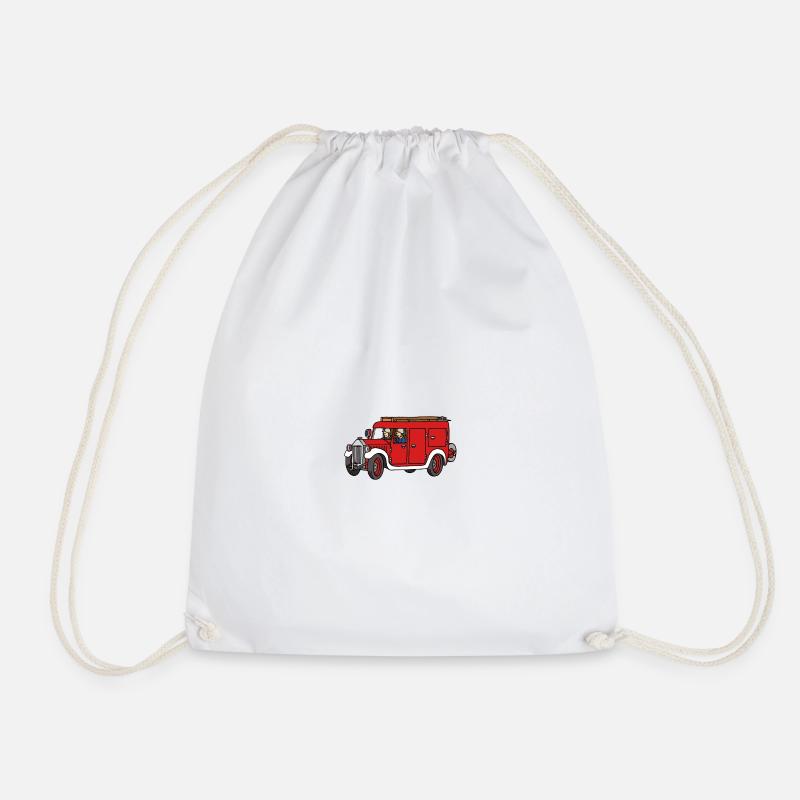Firemen Oldie - Drawstring Bag - white