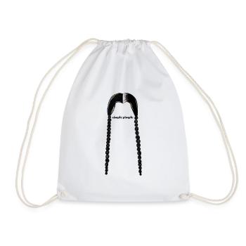 Black simple pimple - Turnbeutel - Weiß - Vorne