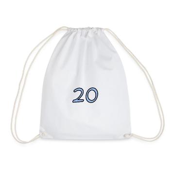 20. 20 YEARS. 20th ANNIVERSARY. 20TH ANNIVERSARY. - Drawstring Bag - white - Front