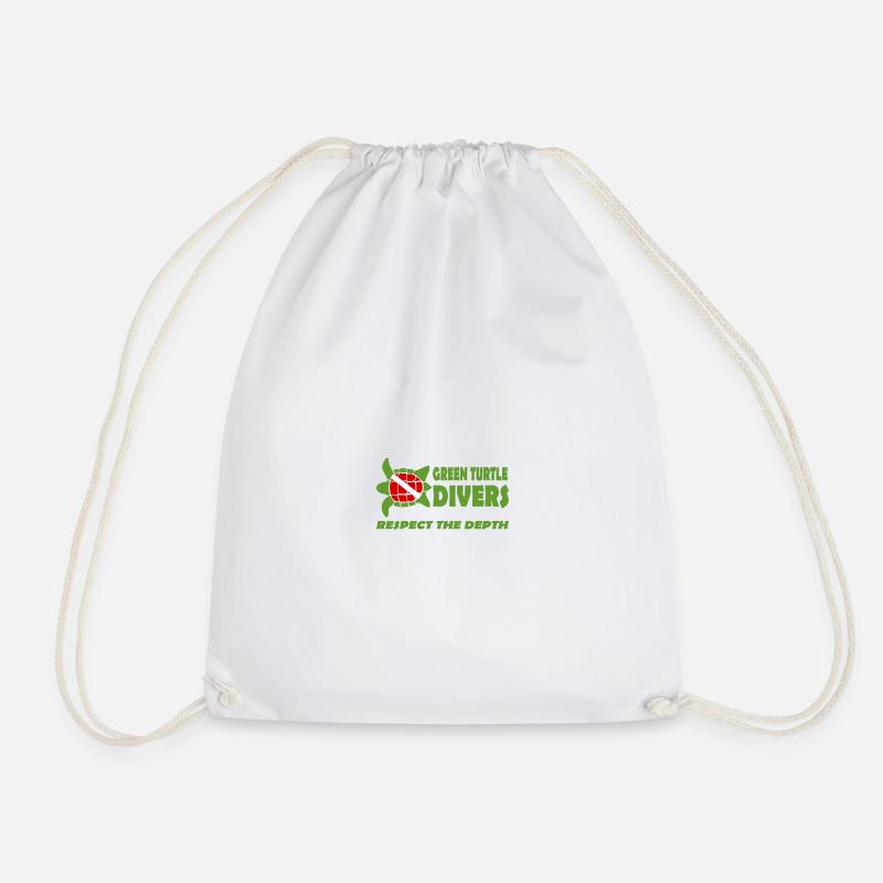 RESPECT - Drawstring Bag - white