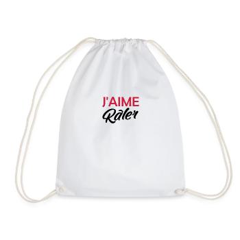 J'aime Râler - Sac de sport léger - blanc - Devant