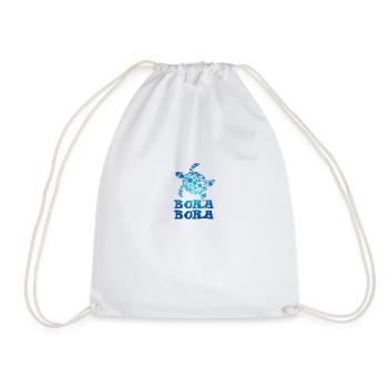 Polynésie Bora Bora Tortue Tribal Tatto - Sac de sport léger - blanc - Devant