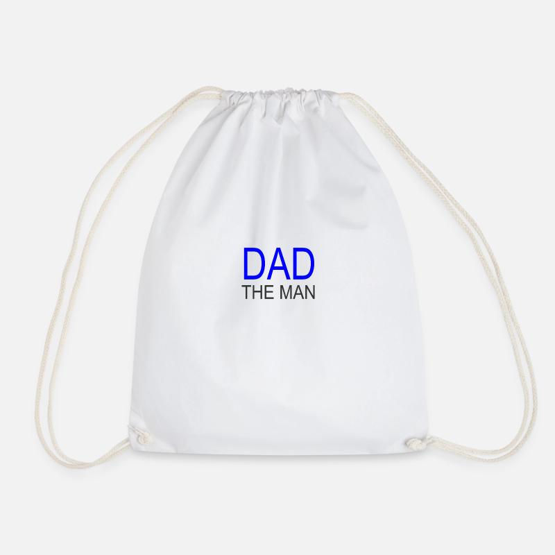 Dad the MAN - Drawstring Bag - white