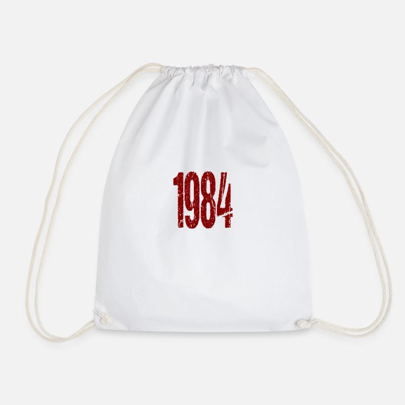 1984 Protest Demo Design - Drawstring Bag - white
