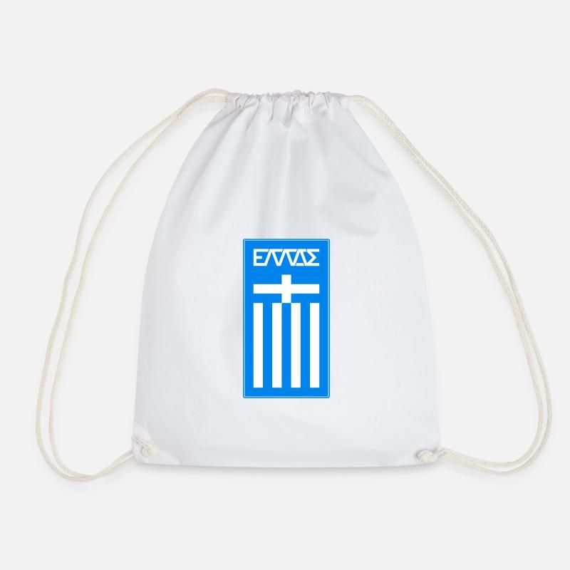 Neo Hellas Logo Greece Griechenland - Turnbeutel - Weiß
