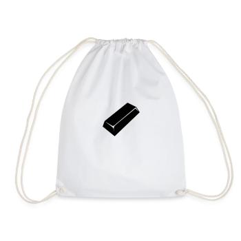 GOLD LINGOT - Drawstring Bag - white - Front
