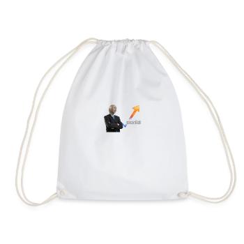 Stonks - Drawstring Bag - white - Front