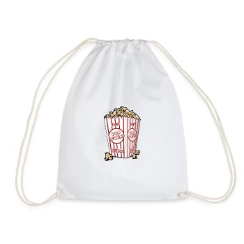 Popcorn - Turnbeutel - Weiß - Vorne
