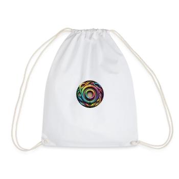 Regenbogen Farben Elemente Knoten - Turnbeutel - Weiß - Vorne